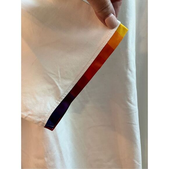 Pride Bunny White Rainbow Cuff T-Shirt sz 22 ( but unisex) NWT LGBTQ - Picture 6 of 8